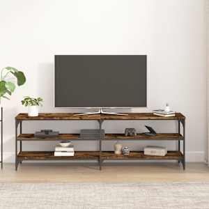 TV skříňka kouřový dub 160 x 30 x 50 cm kompozitní dřevo - obrázek 3