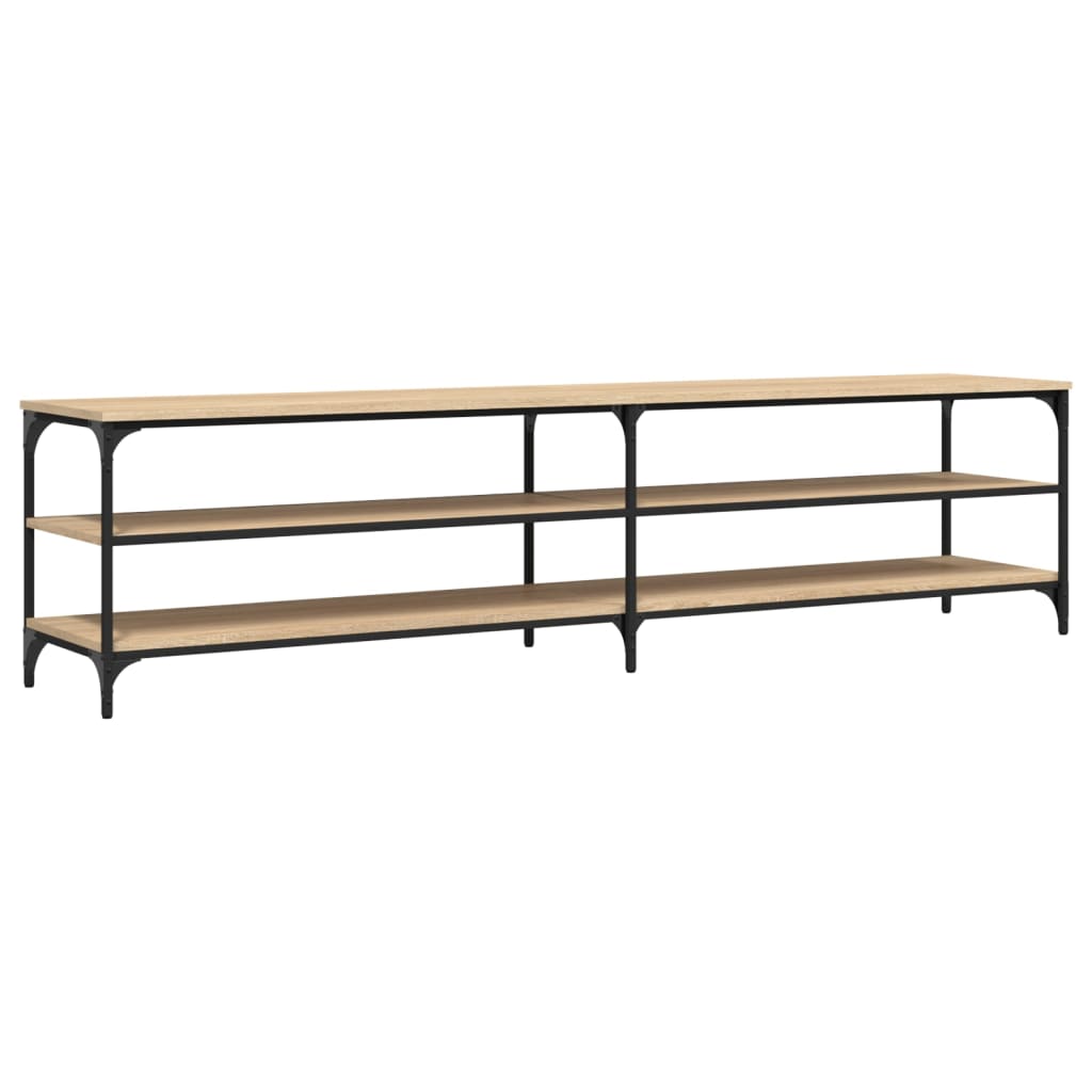 Thumbnail - vidaXL TV-Schrank Sonoma-Eiche 200x30x50 cm Holzwerkstoff und Metall
