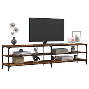 TV skříňka kouřový dub 200 x 30 x 50 cm kompozitní dřevo a kov - obrázek 4
