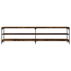 TV skříňka kouřový dub 200 x 30 x 50 cm kompozitní dřevo a kov - obrázek 5
