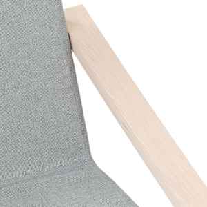 Relaxační židle světle šedá textil - obrázek 7
