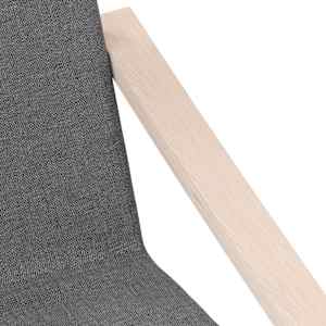 Relaxační židle tmavě šedá textil - obrázek 7