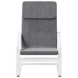 Relaxační židle tmavě šedá textil - obrázek 4
