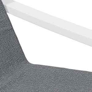 Relaxační židle tmavě šedá textil - obrázek 7