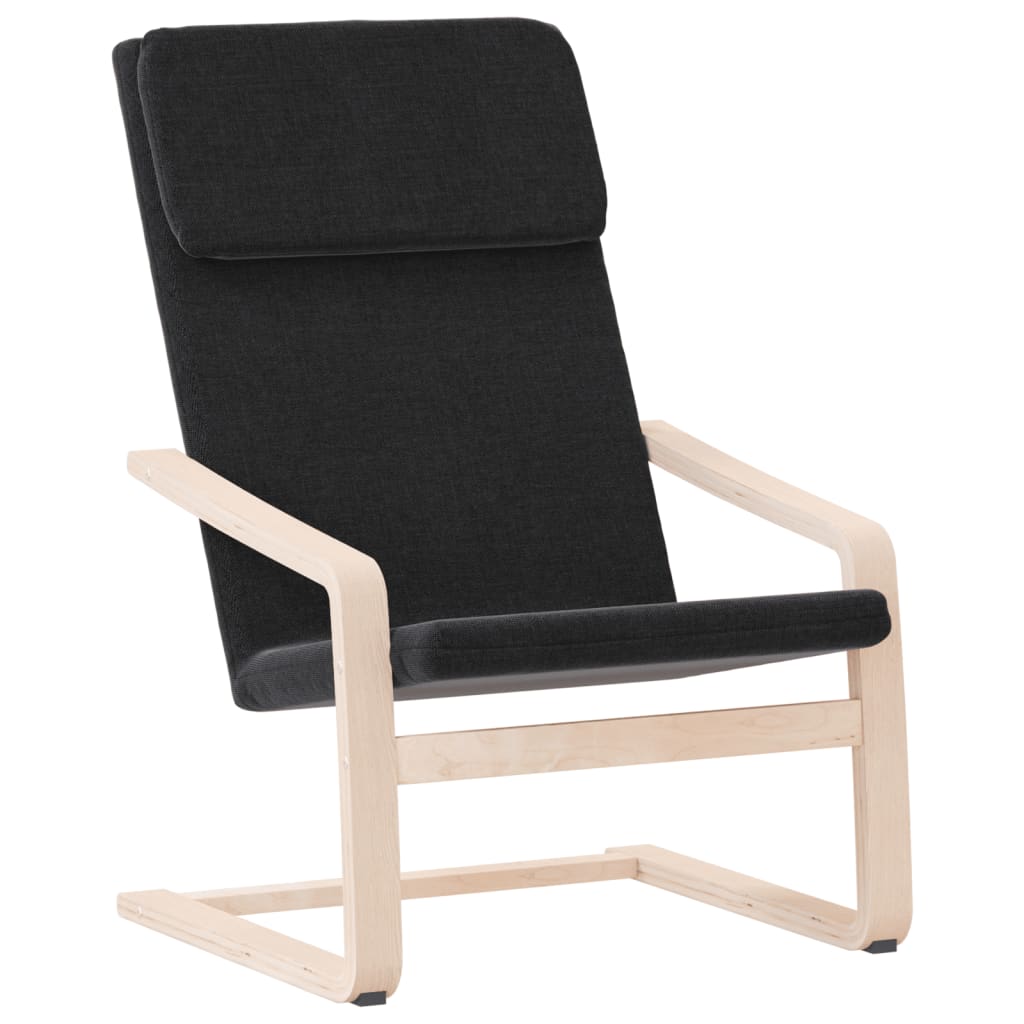 vidaXL Relaxační židle černá textil