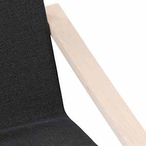Relaxační židle černá textil - obrázek 7