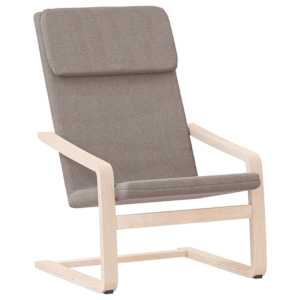 Relaxační židle taupe textil - obrázek 2