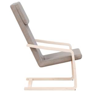 Relaxační židle taupe textil - obrázek 5