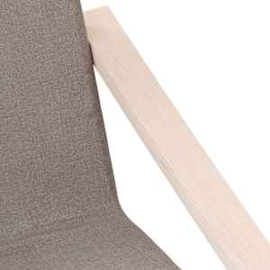 Relaxační židle taupe textil - obrázek 7