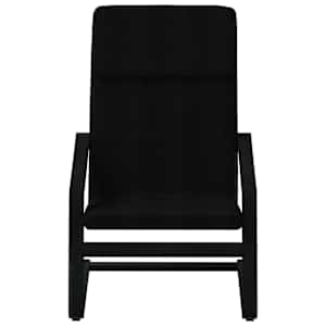 Relaxační židle černá textil - obrázek 4