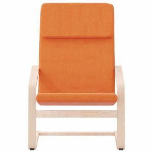 Relaxační židle tmavě žlutá textil - obrázek 4