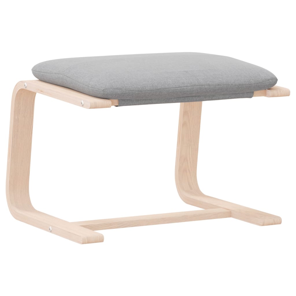 Thumbnail - vidaXL Fußhocker Hellgrau 51x41x40 cm Stoff