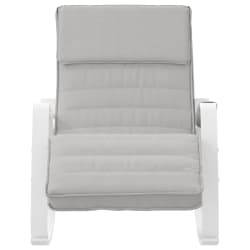 vidaXL Chaise &agrave; bascule Gris clair Tissu