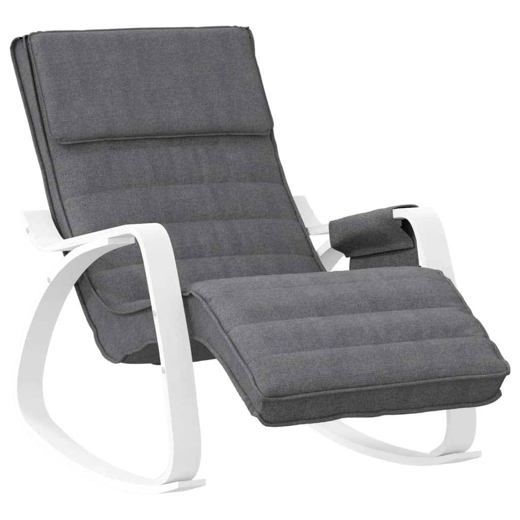 vidaXL Houpací křeslo tmavě šedé textil