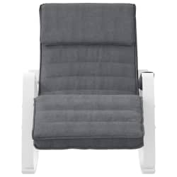 vidaXL Chaise &agrave; bascule Gris fonc&eacute; Tissu