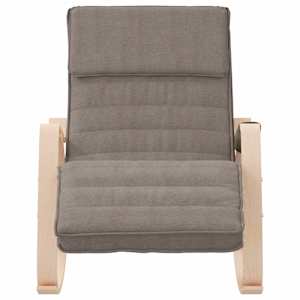 Houpací křeslo taupe textil - obrázek 3