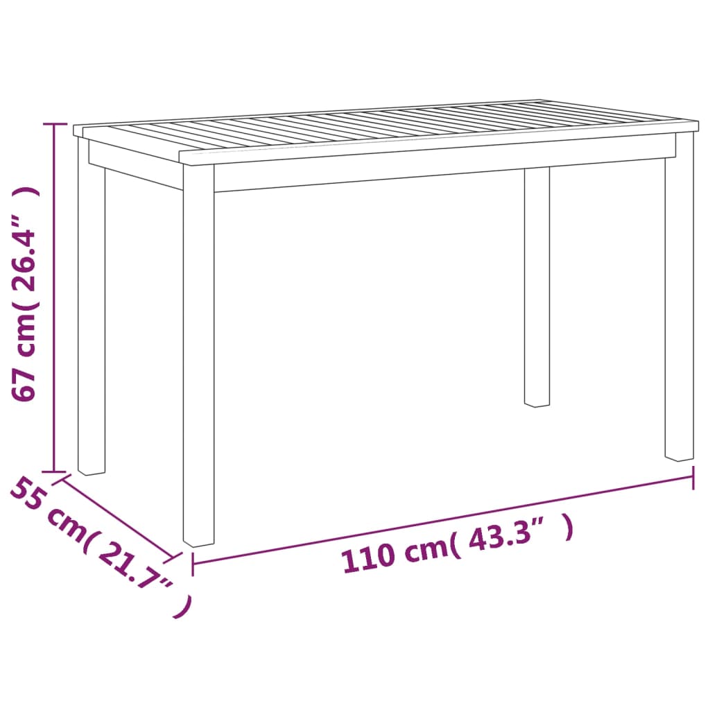 imagem de vidaXL 4 pcs conj. jantar jardim c/ almofadões madeira acácia maciça10