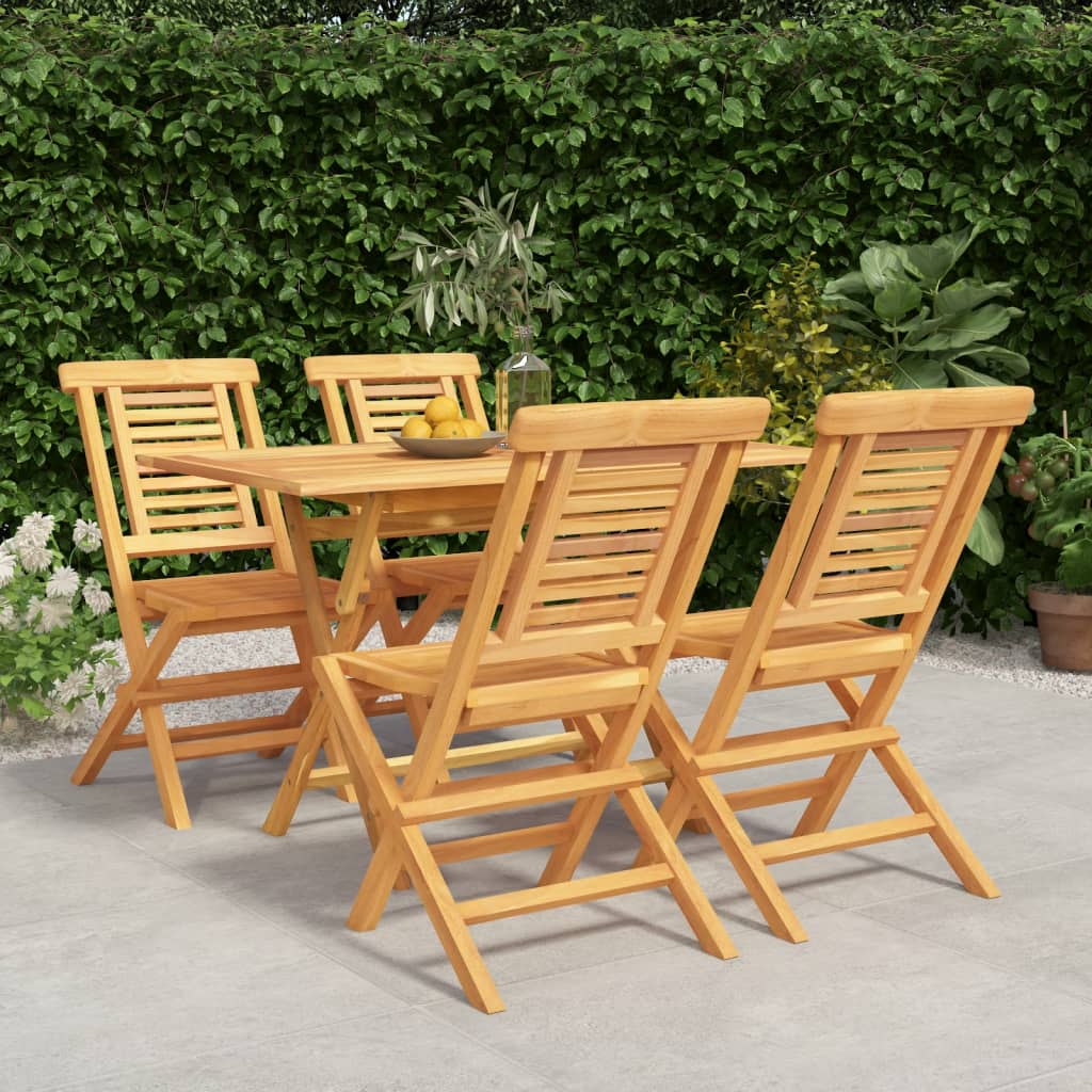 Stół ogrodowy drewniany z parasolem i 4 krzesła
