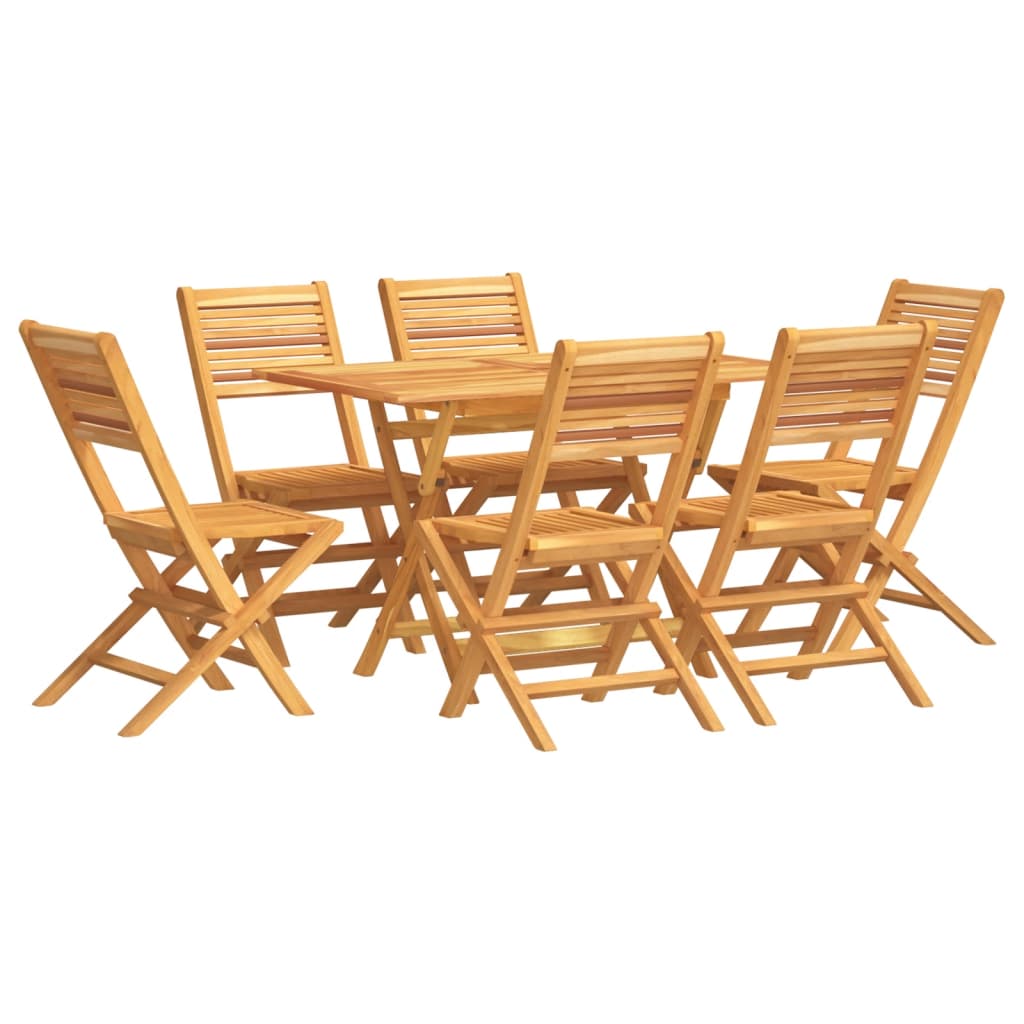 Thumbnail - vidaXL 7-tlg. Garten-Essgruppe Massivholz Teak