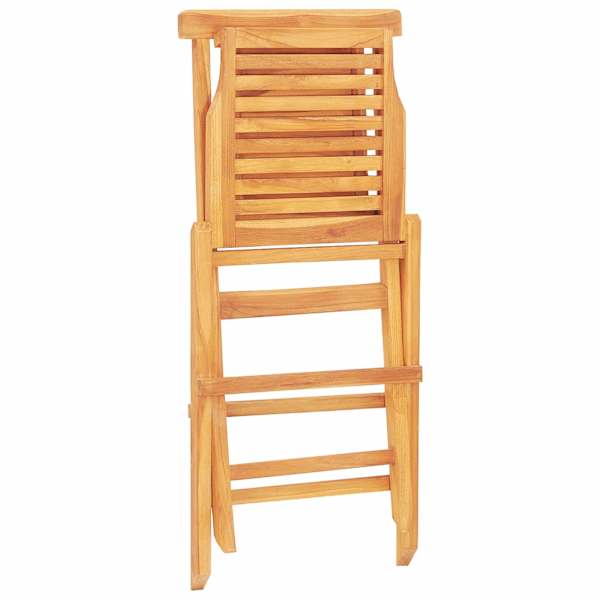 vidaXL Kokkupandavad toolid 8 tk 47x63x90 cm, t&auml;ispuit, tiikpuu