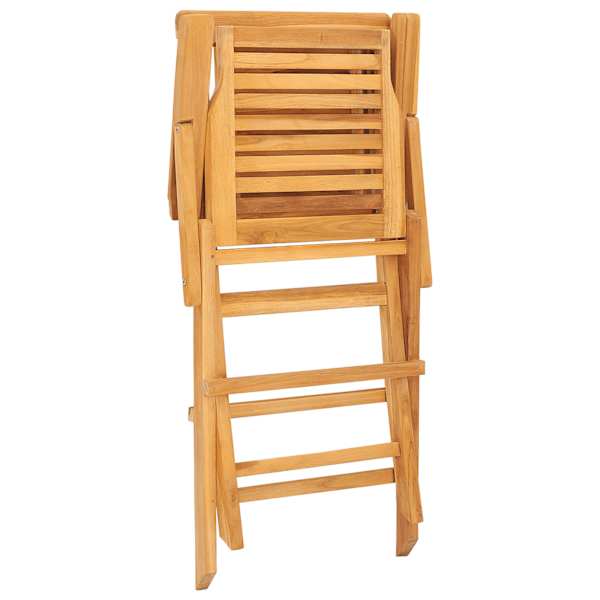 vidaXL Kokkupandavad toolid 4 tk 56x63x90 cm t&auml;ispuidust tiikpuust