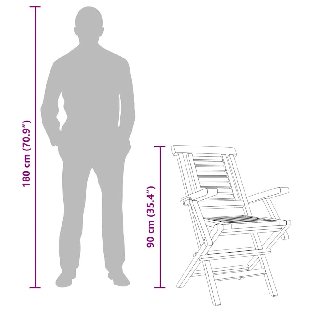 Tuinstoelen 6 st inklapbaar 56x63x90 cm massief teakhout image 6