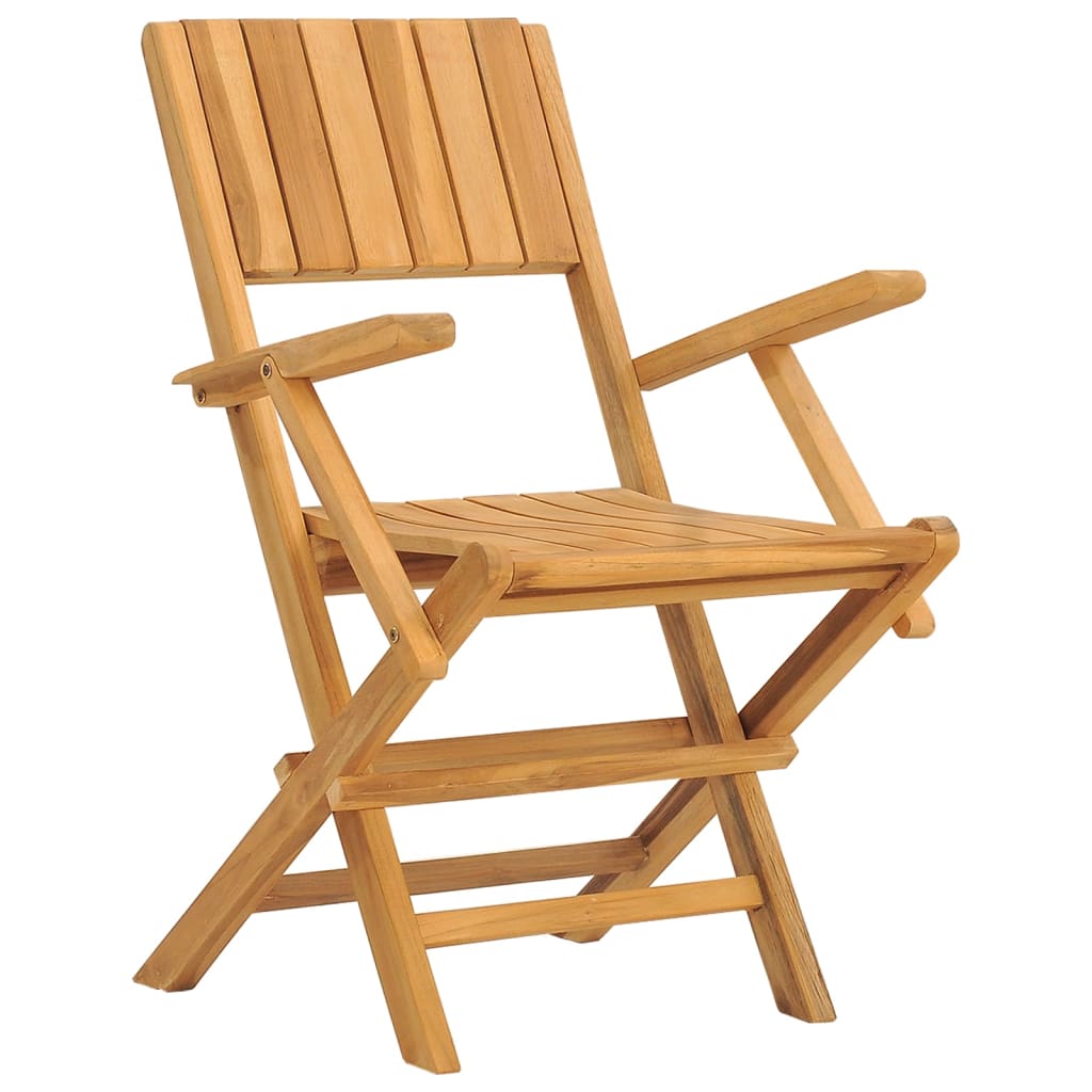 vidaXL Tuinstoelen inklapbaar 4 st 55x61x90 cm massief teakhout afbeelding