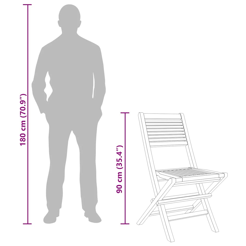 Tuinstoelen inklapbaar 6 st 47x62x90 cm massief teakhout image 6