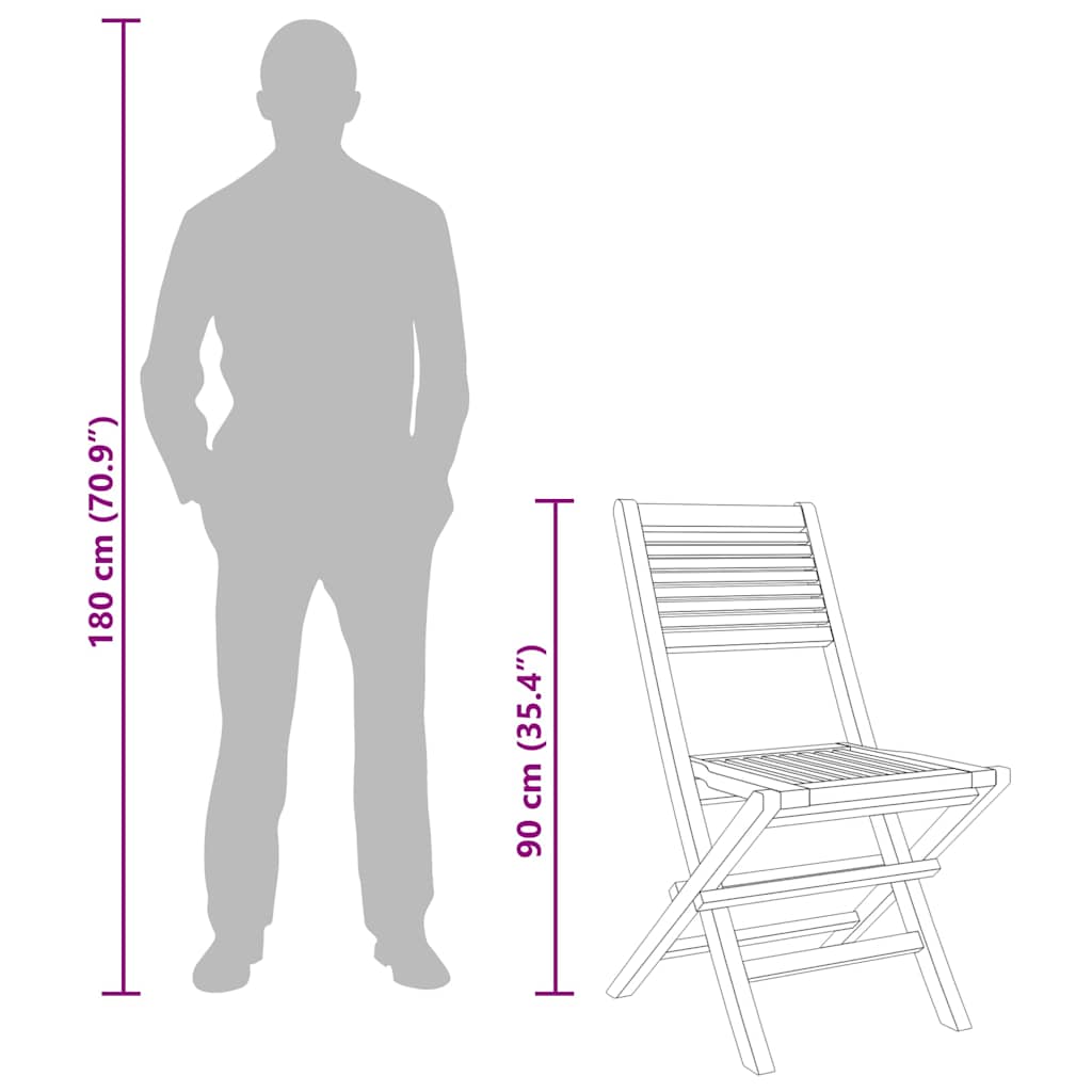 Tuinstoelen inklapbaar 8 st 47x62x90 cm massief teakhout image 6