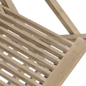 Skládací zahradní židle 4 ks šedé 56 x 61 x 89 cm masivní teak - obrázek 4