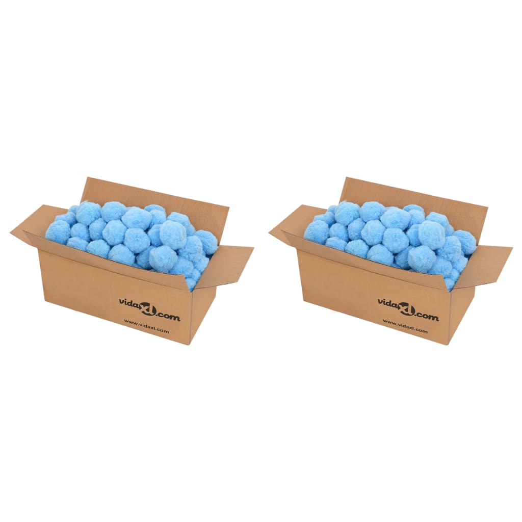 vidaXL Antibakteerinen uima-altaan suodatinpallo sininen 1400 g PE