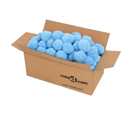 vidaXL antibakteriālas filtra bumbas, zilas, 1400 g, polietilēns