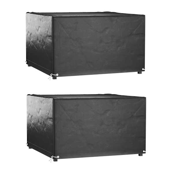 vidaXL aiam&ouml;&ouml;blikatted,2 tk, 8 aasaga, 125 x 125 x 75 cm, ristk&uuml;lik