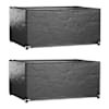 vidaXL aiam&ouml;&ouml;bli katted 2 tk, 8 aasaga, 180 x 135 x 80 cm, ristk&uuml;lik