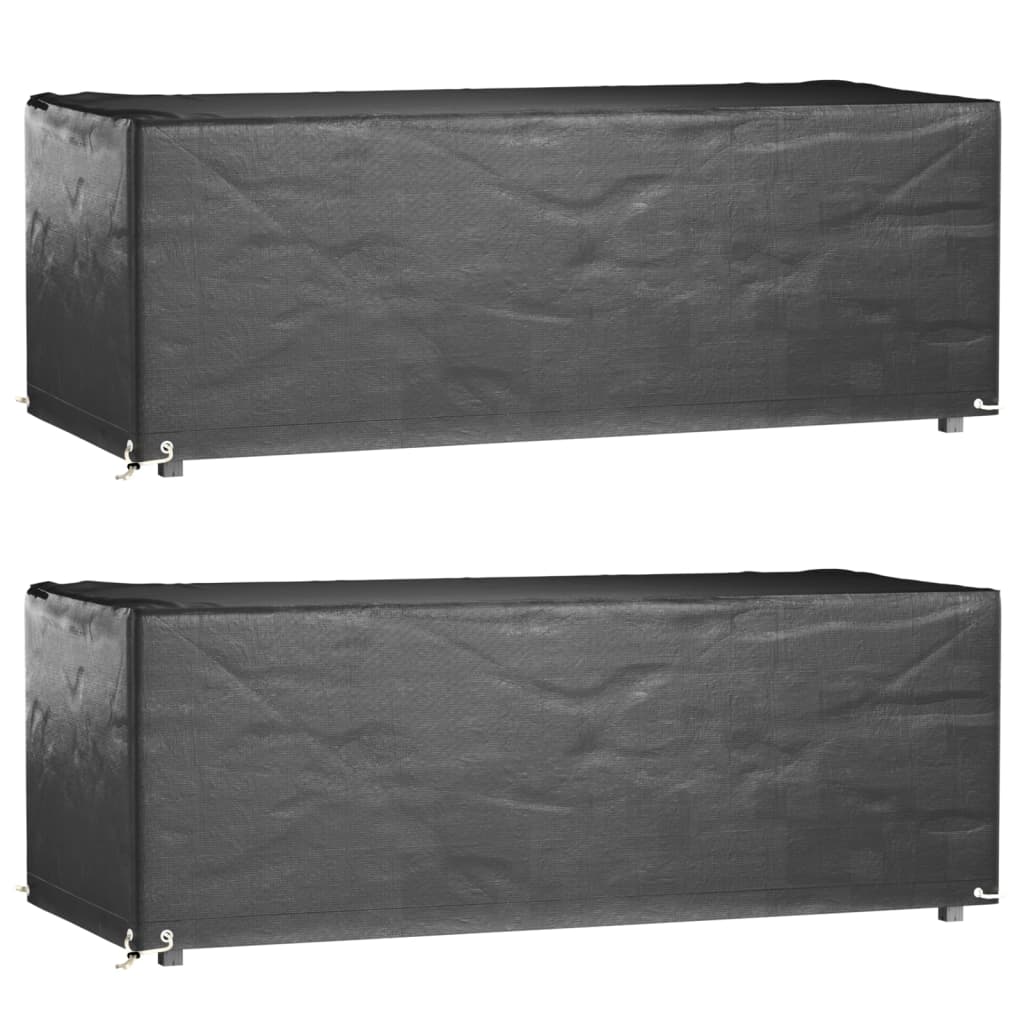 vidaXL Plachty na zahradní nábytek 2 ks s 8 očky 192x82x65 cm obdélník