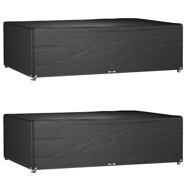 vidaXL aiam&ouml;&ouml;blikatted,2 tk, 12 aasaga, 227 x 152 x 65 cm, ristk&uuml;lik