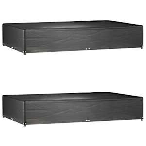 Prevleka za vrtno pohištvo 2 kosa 325x205x60 cm pravokotna