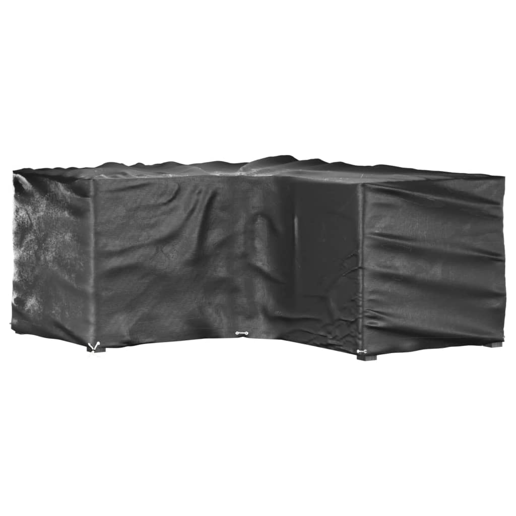 vidaXL Tuinmeubelhoezen L-vormig 2 st 16 oogjes 215x215x90 cm afbeelding