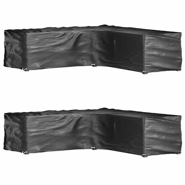 vidaXL L-kujulised aiam&ouml;&ouml;bli katted 2 tk, 16 aasaga, 285x285x70 cm
