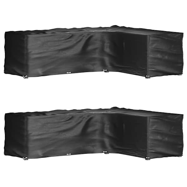 vidaXL L-kujulised aiam&ouml;&ouml;bli katted 2 tk, 18 aasaga, 285x220x80 cm
