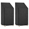vidaXL aiatoolide katted 2 tk, 8 aasaga, 65x65x110/150 cm, pol&uuml;et&uuml;leen