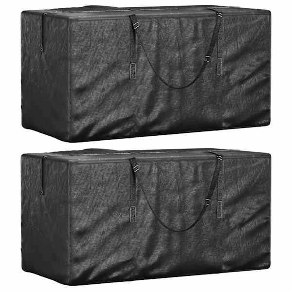 vidaXL aiapatjade hoiukotid 2 tk, must, 150x75x75 cm, pol&uuml;et&uuml;leen