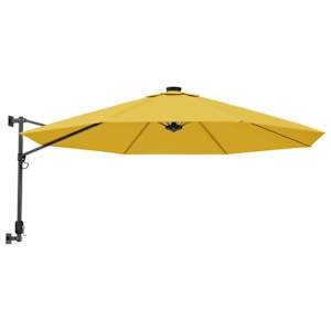 vidaXL seinale kinnitatav p&auml;ikesevari, kollane, 290 cm