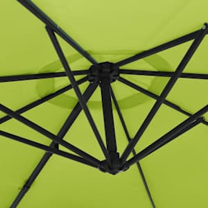 Nástěnný slunečník s LED jablkově zelený 290 cm - obrázek 8