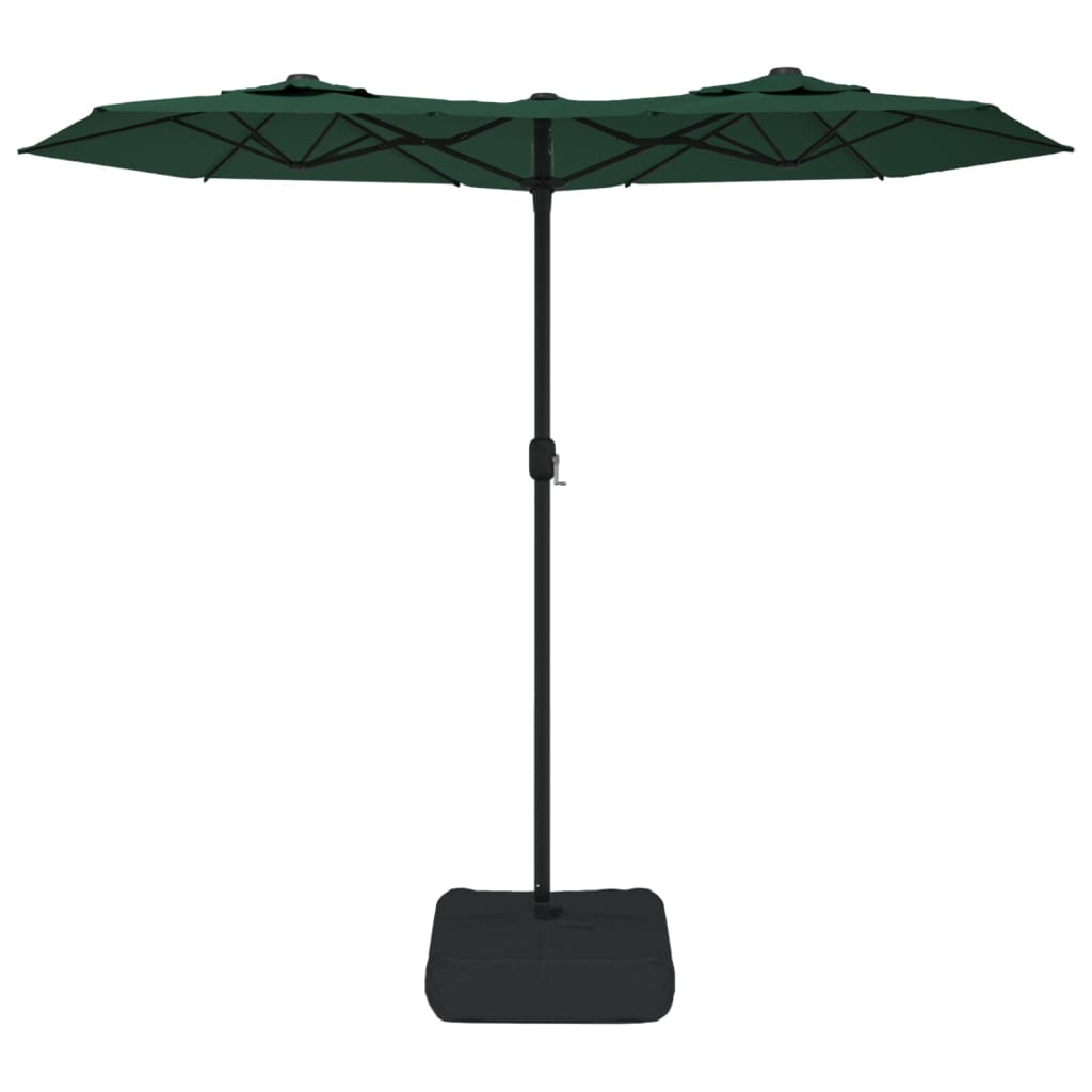 vidaXL Parasol dubbel dak 316x240 cm groen afbeelding