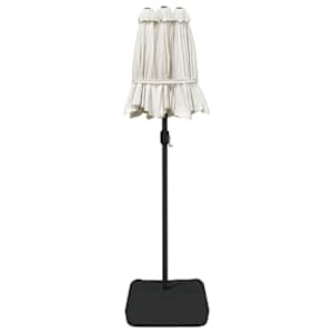 Dvojitý zahradní slunečník s LED pískově bílý 316 x 145 cm - obrázek 7