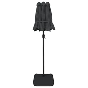 Dvojitý zahradní slunečník s LED antracitový 316 x 145 cm - obrázek 7