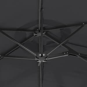 Dvojitý zahradní slunečník s LED černý 316 x 145 cm - obrázek 8