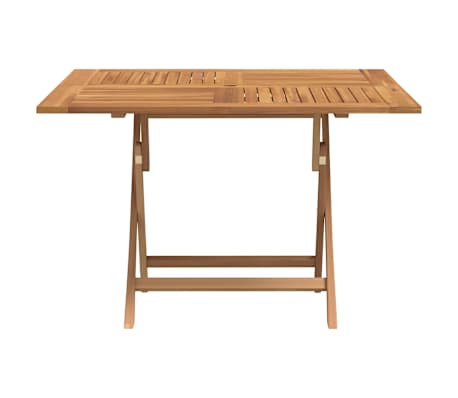 vidaXL Tuintafel inklapbaar 110x110x75 cm massief teakhout