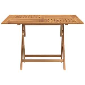 vidaXL Tuintafel inklapbaar 110x110x75 cm massief teakhout